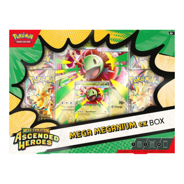 SakuraPlay | Pokémon TCG: Mega Evolution - [ME2.5] Ascended Heroes Mega Meganium ex/Mega Emboar ex/Mega Feraligatr ex Box